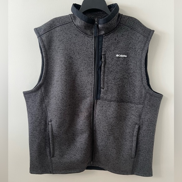 Columbia Other - Columbia Charcoal Zip-Up Sweater Vest